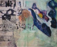 Unnaturally enslaved, 2002, mixed media, 18x24, Art by Caroline Z. Marcos